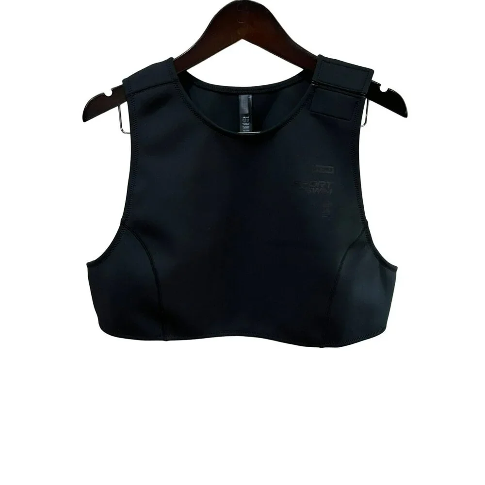 NWT SKIMS Sport Swim High Neck Top in Onyx Size 1X